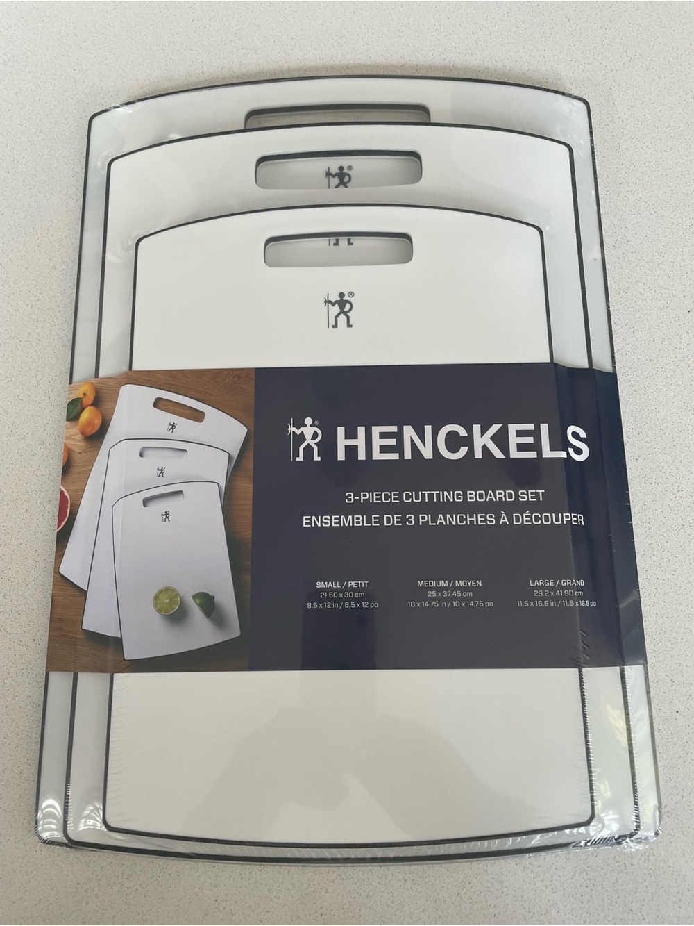 NWT 3 - Piece Cutting Board Set by Henckels